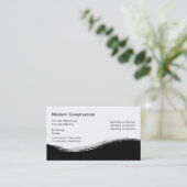 Bauauftragnehmer - Visitenkarten einzigartig Visitenkarte (Stehend Vorderseite)