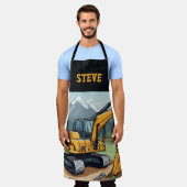 Bauausrüstung für coole Baggerbezeichnung Schürze (Getragen)