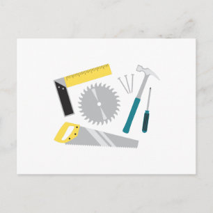 Bauausrüstung Postkarte
