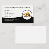 Bauausrüstung Vermietung und Reparatur Visitenkarte (Vorne/Hinten)