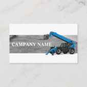 Bauausrüstung Visitenkarte (Rückseite)