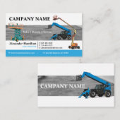 Bauausrüstung Visitenkarte (Vorne/Hinten)