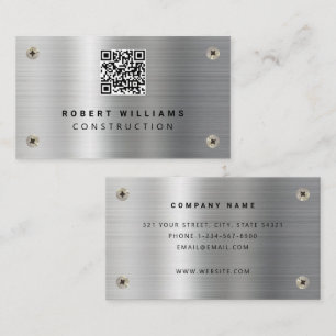 Bauausweis QR Code Business Card Visitenkarte