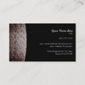 Bauautomaten für Visitenkarten Visitenkarte (Rückseite)