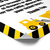 BauBaby-Dusche Poster (Ecke)