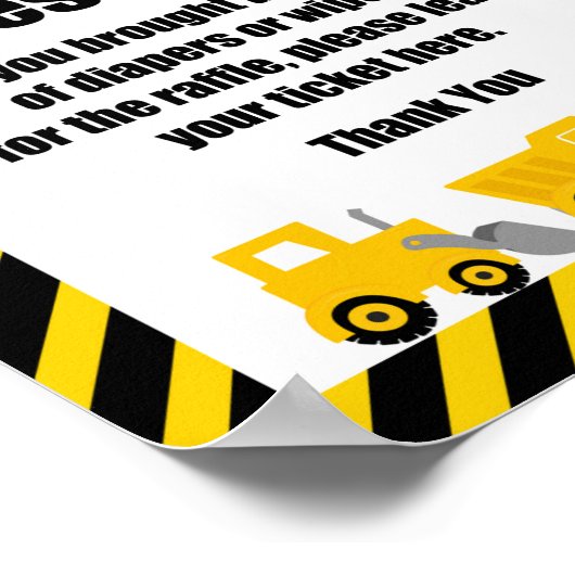 BauBaby-Dusche Poster (Ecke)