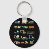 Baubaggermaschinen Schlüsselanhänger (Vorderseite)