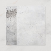 Baubauer Entwicklung Betonmischung modern Quadratische Visitenkarte (Rückseite)