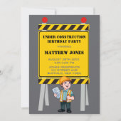 Baubaumeisterin Geburtstagspartei (Vorderseite)