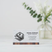 Baubeam Winch | Brick Wood | Erbauer Visitenkarte (Stehend Vorderseite)