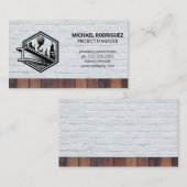 Baubeam Winch | Brick Wood | Erbauer Visitenkarte (Vorne/Hinten)