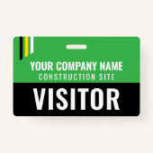 Baubesucherpass ID Green Custom Abzeichen Ausweis (Vorderseite)