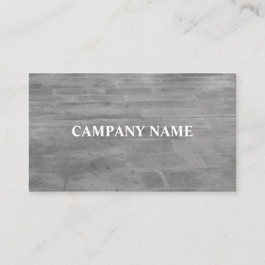 Baubetriebskarte (Konkrete) Visitenkarte (Rückseite)