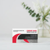 Baubetriebskarte (Konkrete) Visitenkarte (Stehend Vorderseite)