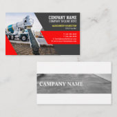 Baubetriebskarte (Konkrete) Visitenkarte (Vorne/Hinten)