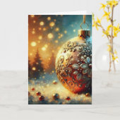 Bauble Karte (Gelbe Blume)