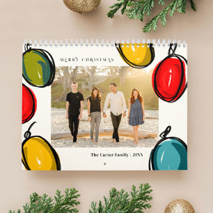 Bauble Ornament Sketches Foto Weihnachtsgeschenk Kalender