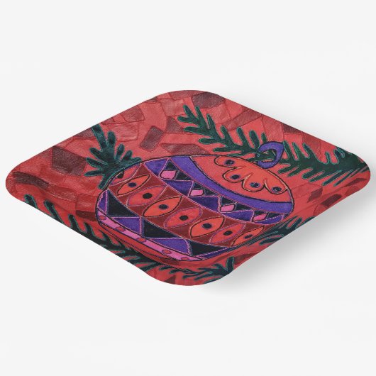 Bauble Pappteller (Gewinkelt)