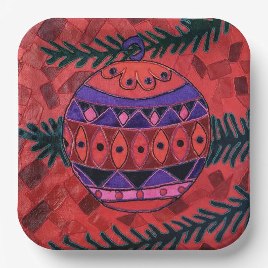 Bauble Pappteller (Vorderseite)