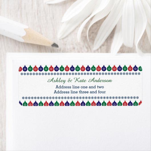 Bauble Pattern Personalisiert Weihnachten (Insitu)