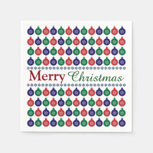 Bauble Pattern Weihnachten Serviette