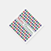 Bauble Pattern Weihnachten Serviette (Ecke)