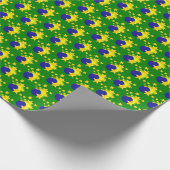 Bauble Stars Christmas Geschenkpapier (Ecke)