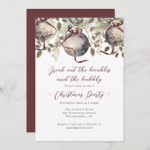 Baubles & Bubbly Weihnachts-Party Einladung