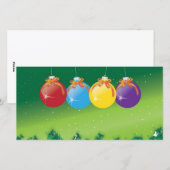 Baubles Feiertagskarte (Vorne/Hinten)