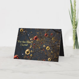 BAUBLES MAN I LIEBE CHRISTMAS CARD DANKESKARTE