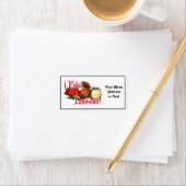 Baubles & Pine Cones - Feliz Navidad Adressaufkleber (Insitu)