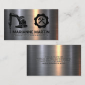 Baubohrer | Metallbürste | Builder Visitenkarte (Vorne/Hinten)