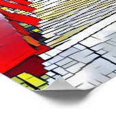 Baubrücken Abstrakt Art Modern Wall Poster (Ecke)