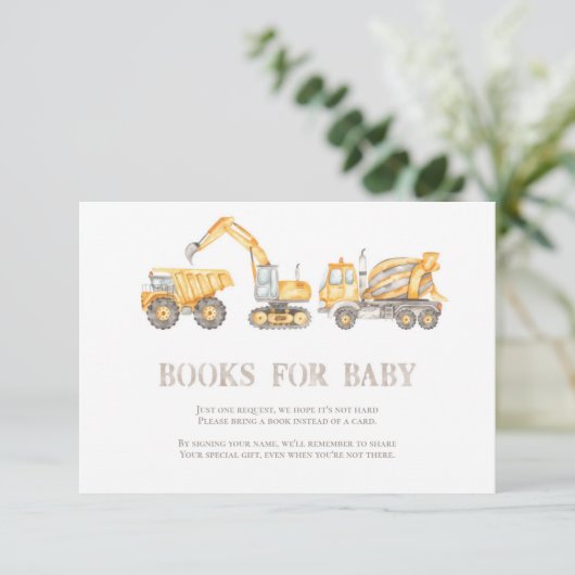 Baubücher für Baby Begleitkarte (Stehend Vorderseite)