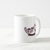 Bauch#1 Tickler (weiß) Kaffeetasse (VorderseiteRechts)