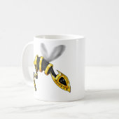 Bauch-Bienen-Tasse Kaffeetasse (Vorderseite Links)