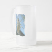 Bauch bis zum Bar Mattglas Bierglas (Vorderseite Links)