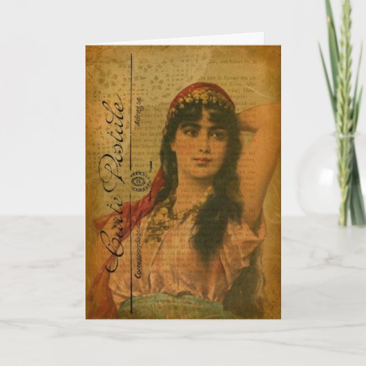 Bauch Dancin ist auf Mode Karte (Vorderseite)