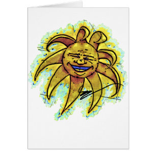Bauch-Lachen-Cartoon-Karte B