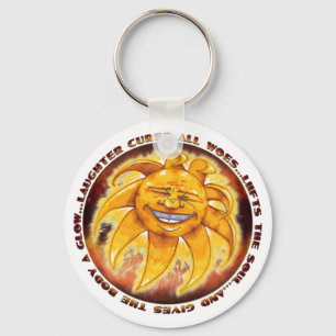 Bauch-Lachensun-Schlüsselkette Schlüsselanhänger