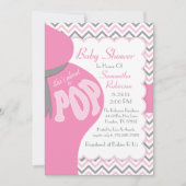 Bauch-Stoß ist sie ungefähr zur POP Einladung (Vorderseite)