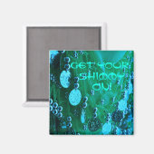 Bauch tanzen angesagter Schal mit Münzmagnet Magnet (Vorderseite/Rückseite)