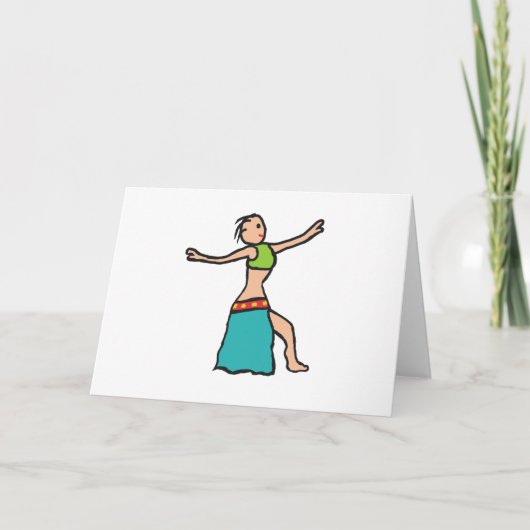 Bauch-Tanzen Karte (Vorderseite)