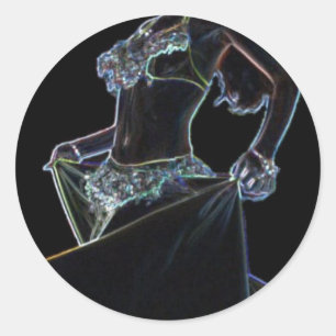 Bauchaufkleber Runder Aufkleber