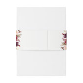 Bauchband Burgund-Hochzeit im Herbst Einladungsbanderole (Rückseitenbeispiel)