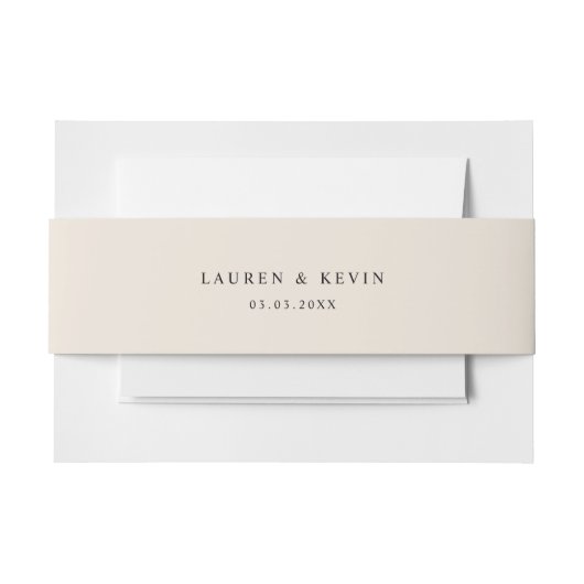 Bauchband-Einladung Bauchband Einladungsbanderole (Vorderseite Beispiel)