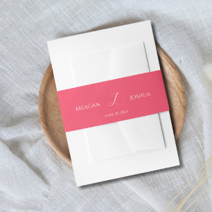 Bauchband für die Hochzeitsfeier Einladungsbanderole