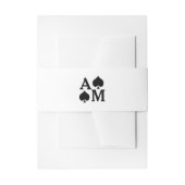 Bauchband für die Hochzeitstile Einladungsbanderole (Vorderseite Beispiel)