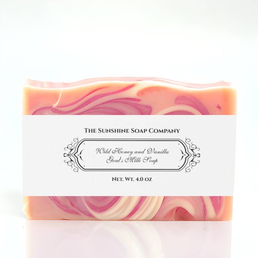 Bauchband für Vintage Soap Einladungsbanderole