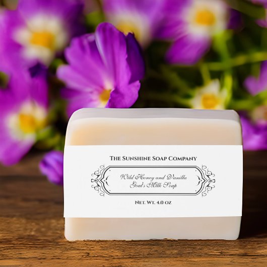 Bauchband für Vintage Soap Einladungsbanderole